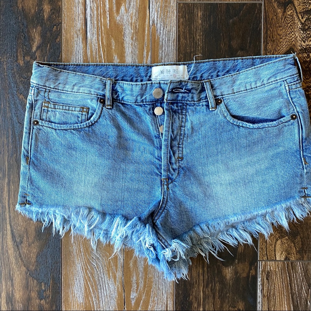 Free People denim shorts